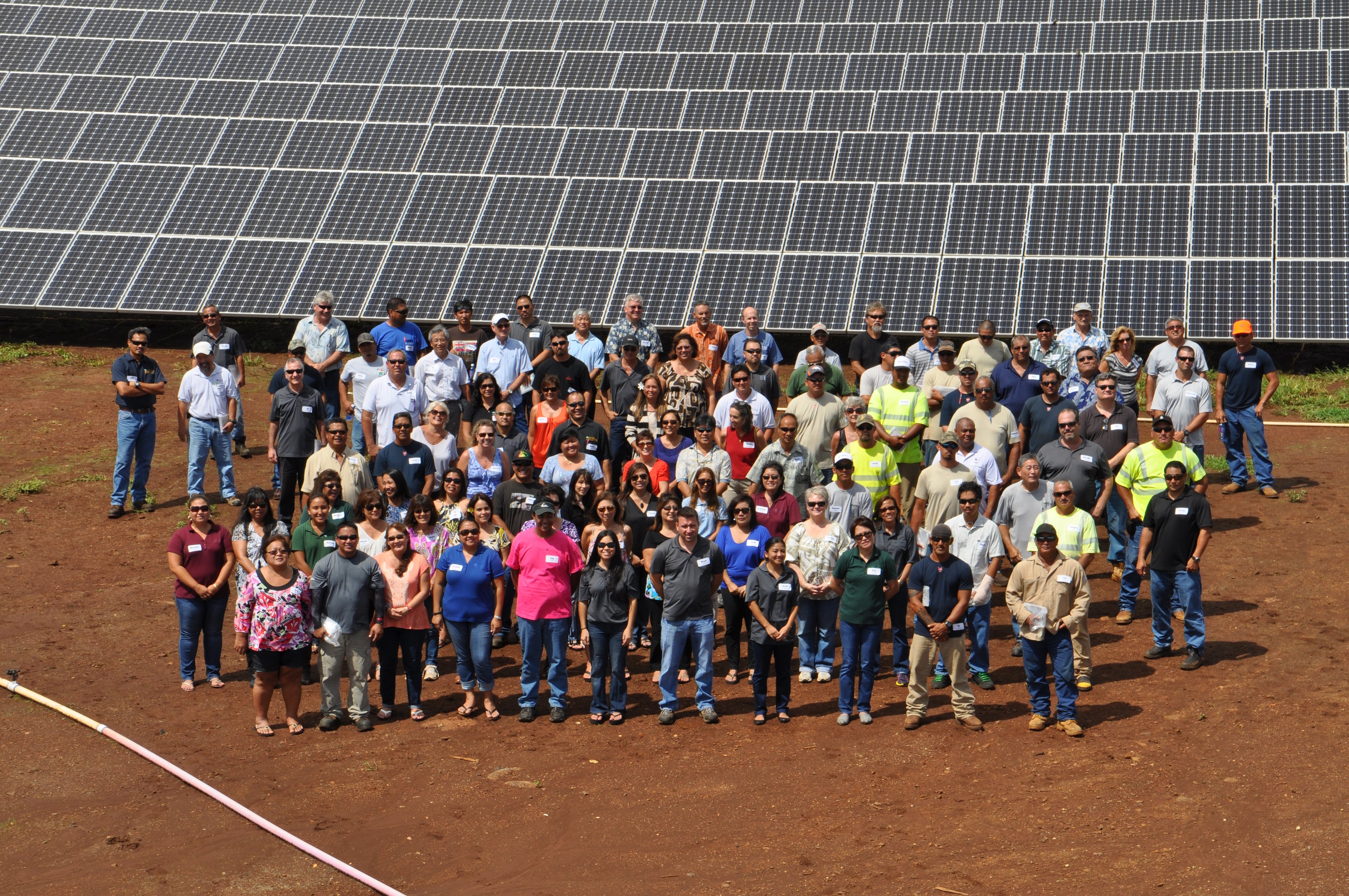 KIUC employees at the Koloa Solar Facility