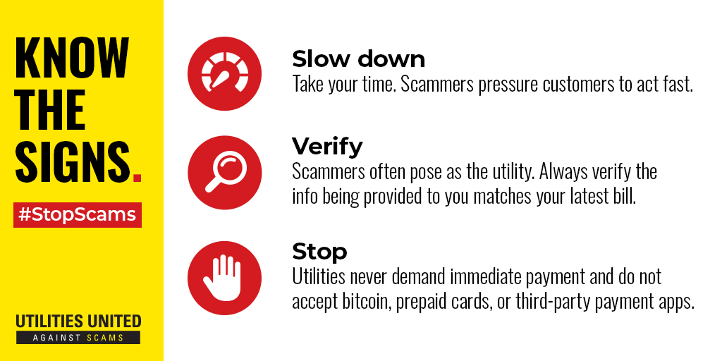 Know the signs of scams