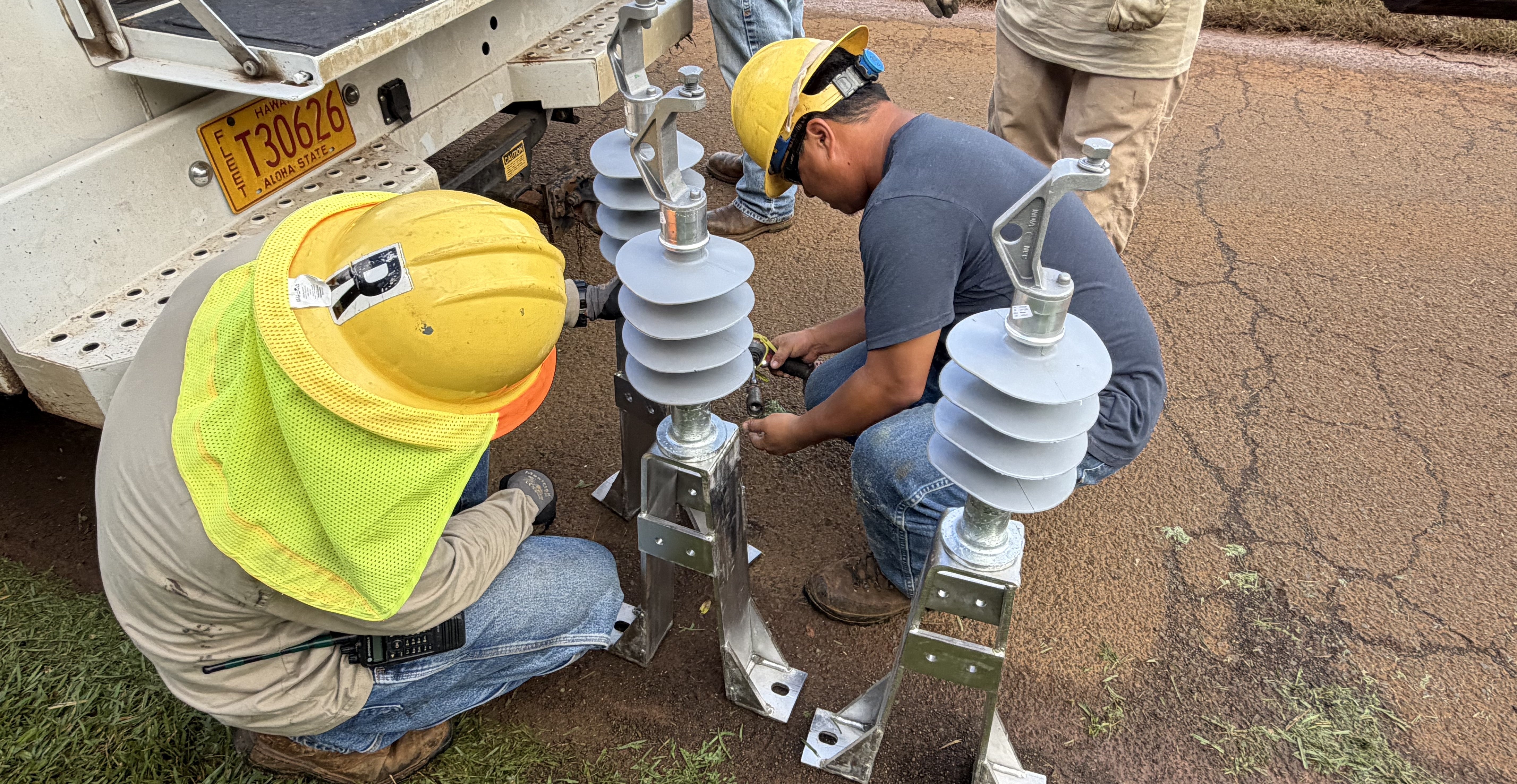 Kilauea repairs with insulator