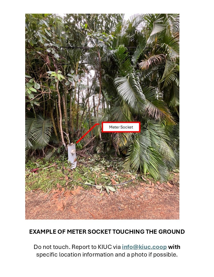 Meter socket touching ground