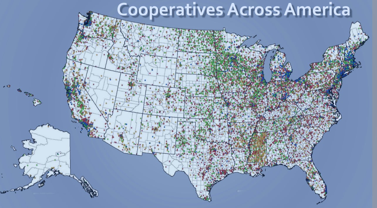 There are approximately 40,000 co-ops in the United States.