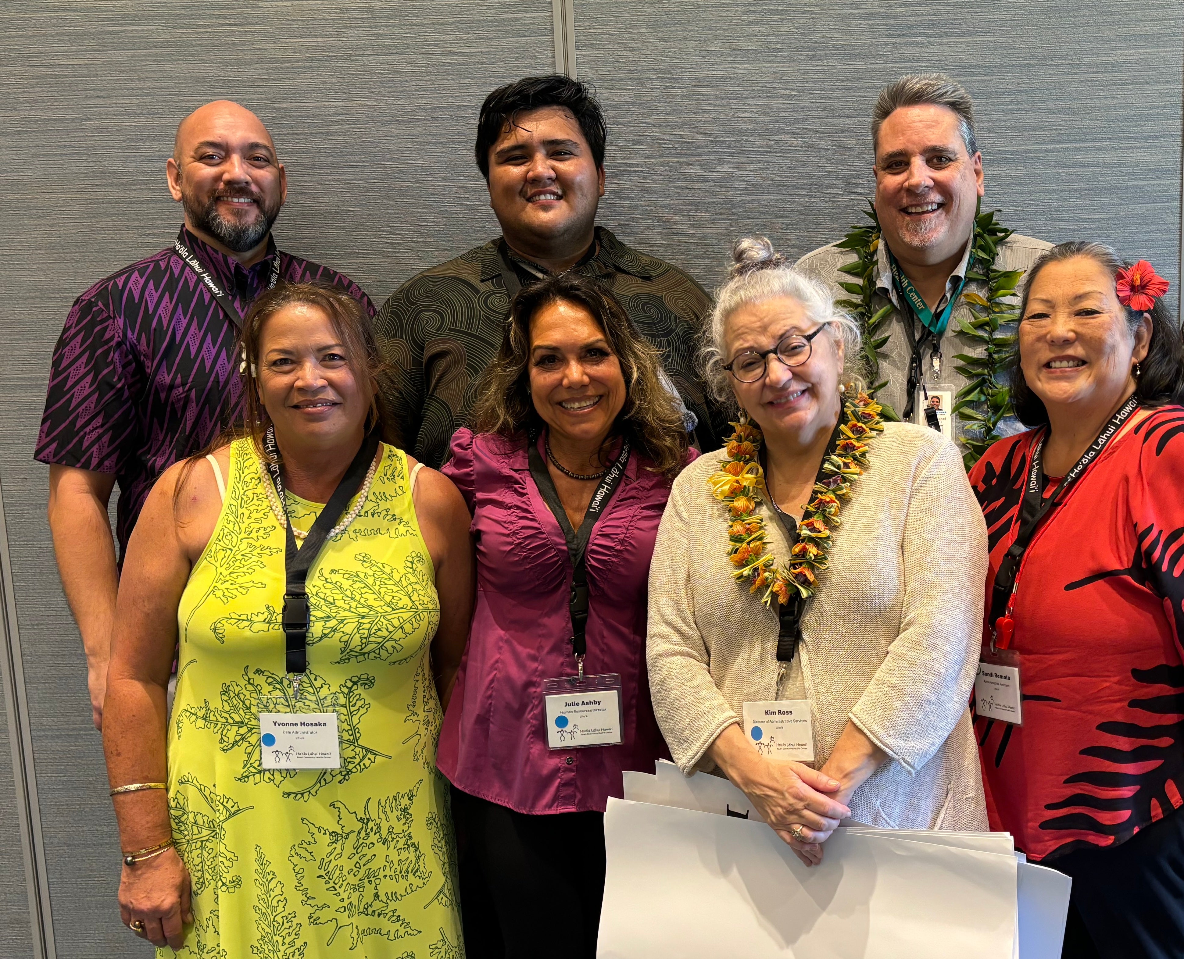 7 staff at Hoola Lahui smiling