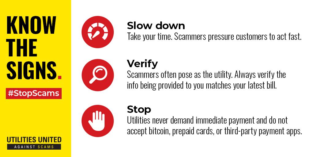 Know the signs of scams