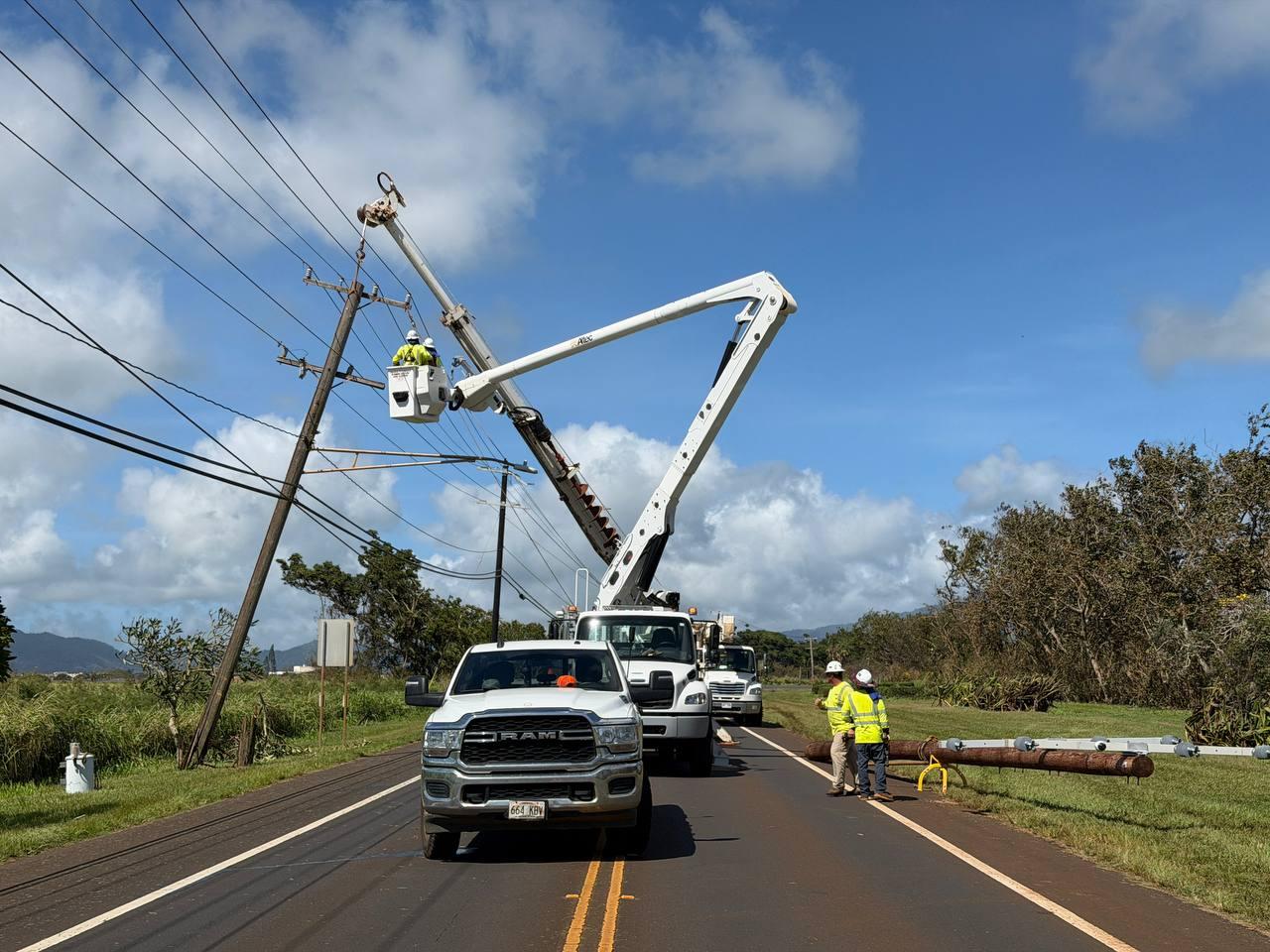 Ahukini Road repairs