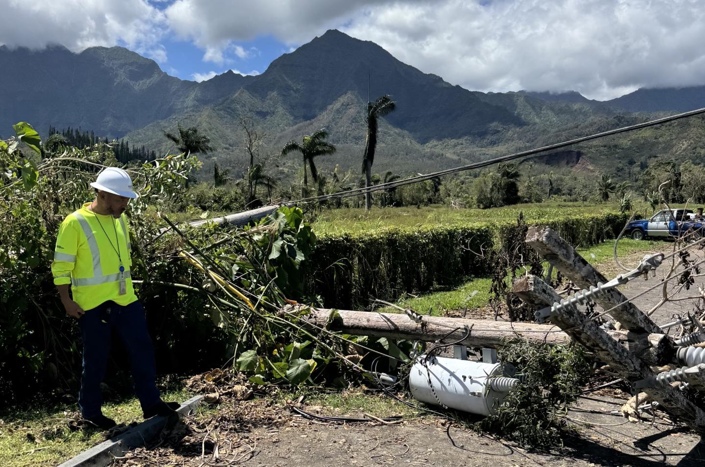 KIUC personnel in Hanalei